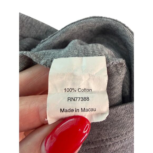 J. Crew Gray Fitted Cotton Tee Crew Neck Women’s M EUC - Picture 5 of 6